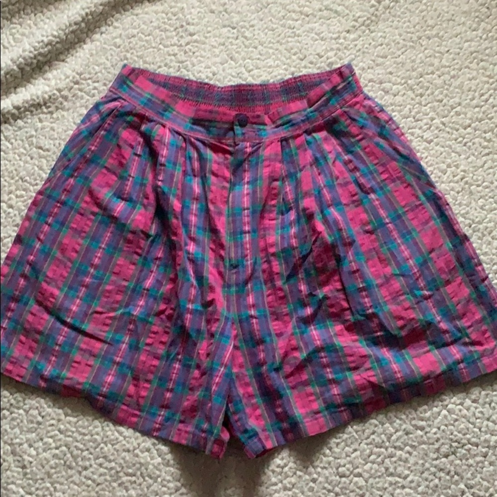 Plaid shorts